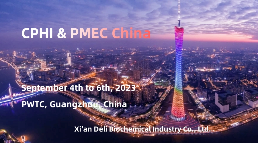 A Xi'an Deli Biochemical Industry Co., Ltd. bemutatja a hidroxipropil-betadexet és a Betadex-szulfobutil-éter-nátriumot a CPHI & PMEC kínai kiállításon